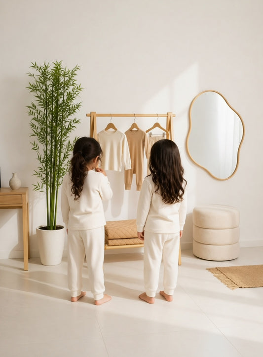 Bare Oat Bamboo Ribbed Pyjamas