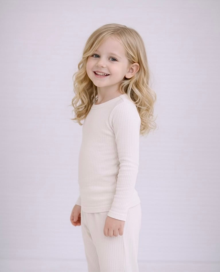 Bare Oat Bamboo Ribbed Pyjamas