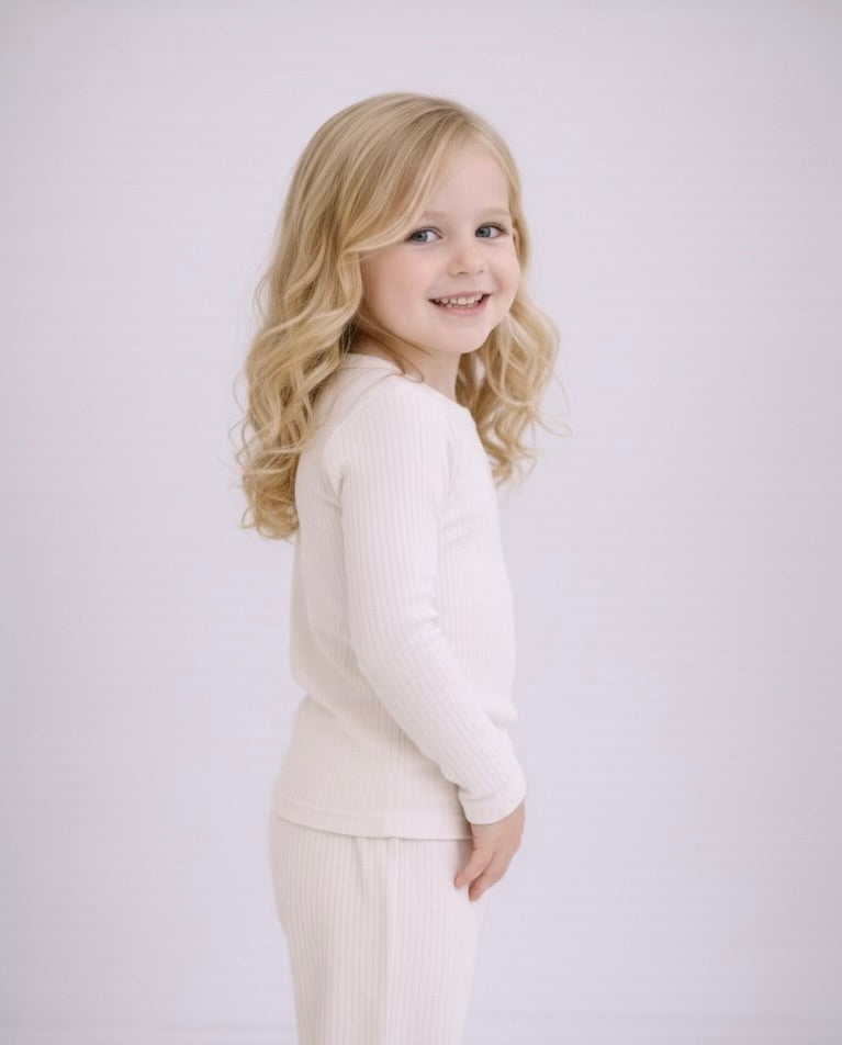 Bare Oat Bamboo Ribbed Pyjamas