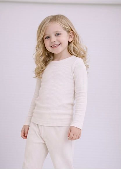 Bare Oat Bamboo Ribbed Pyjamas
