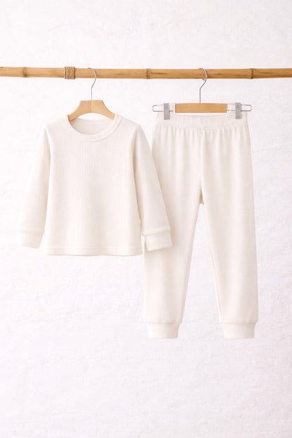 Bare Oat Bamboo Ribbed Pyjamas