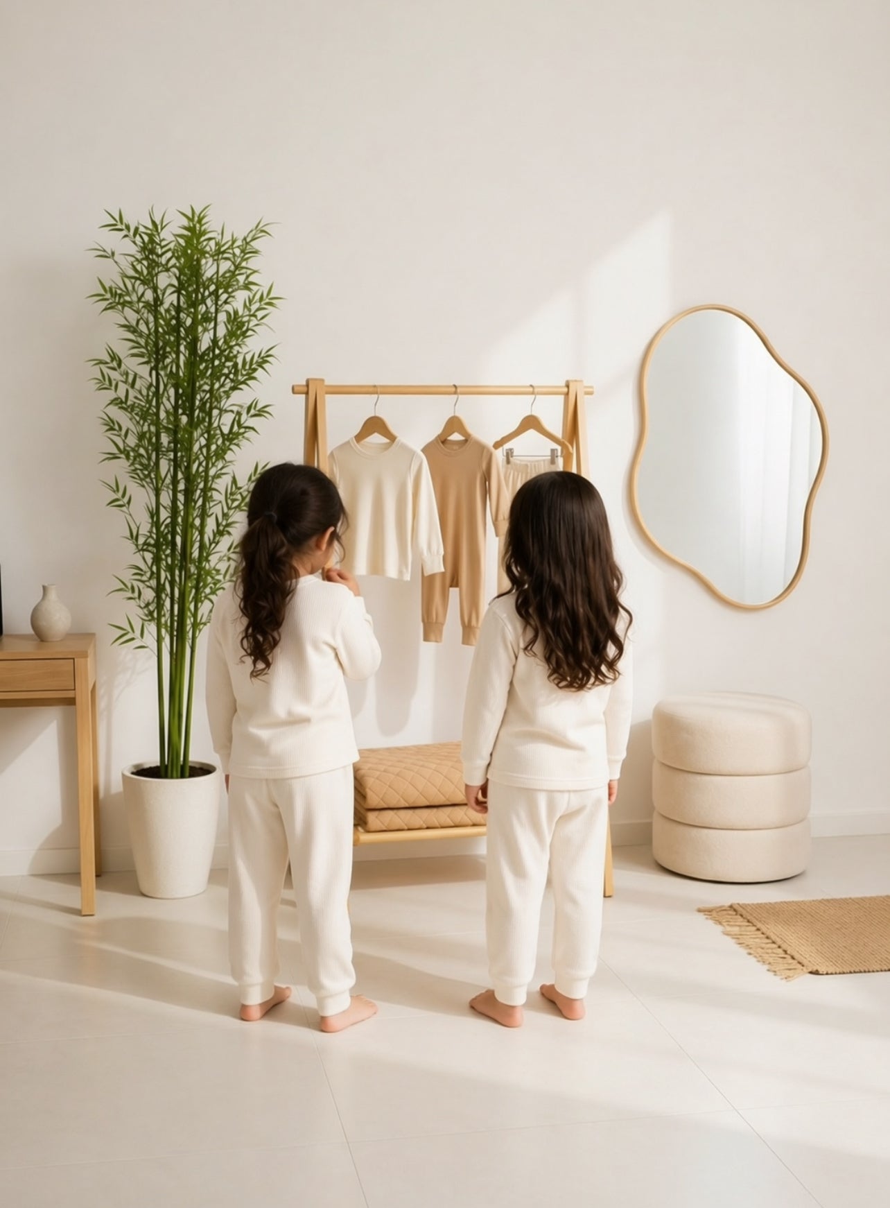 Bare Oat Bamboo Ribbed Pyjamas